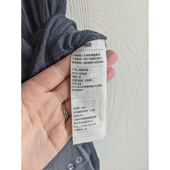 Abercrombie & Fitch Womens Sz M Ribbed Black Bodysuit V Neck Boho - Picture 4 of 8